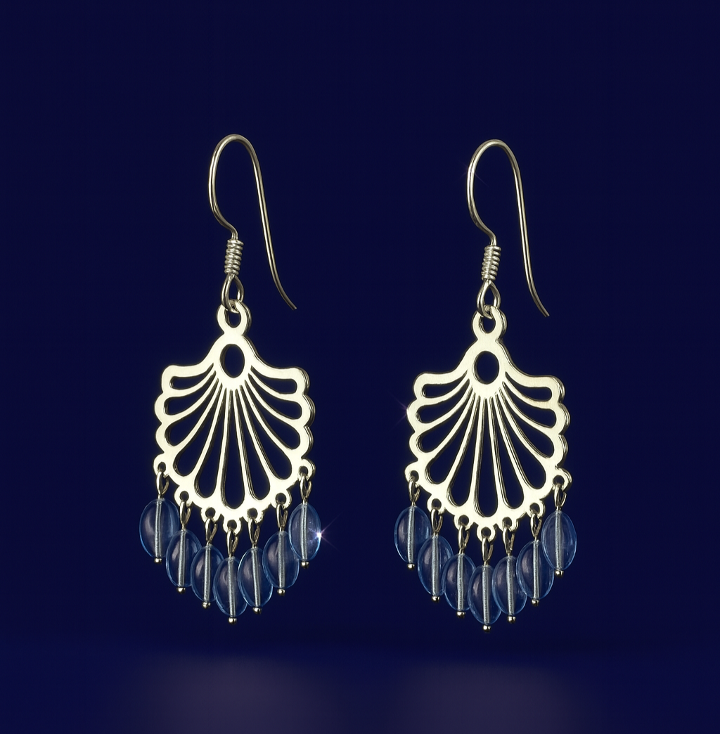 92.5 Silver Shell Motif Designer Earring - Image 2