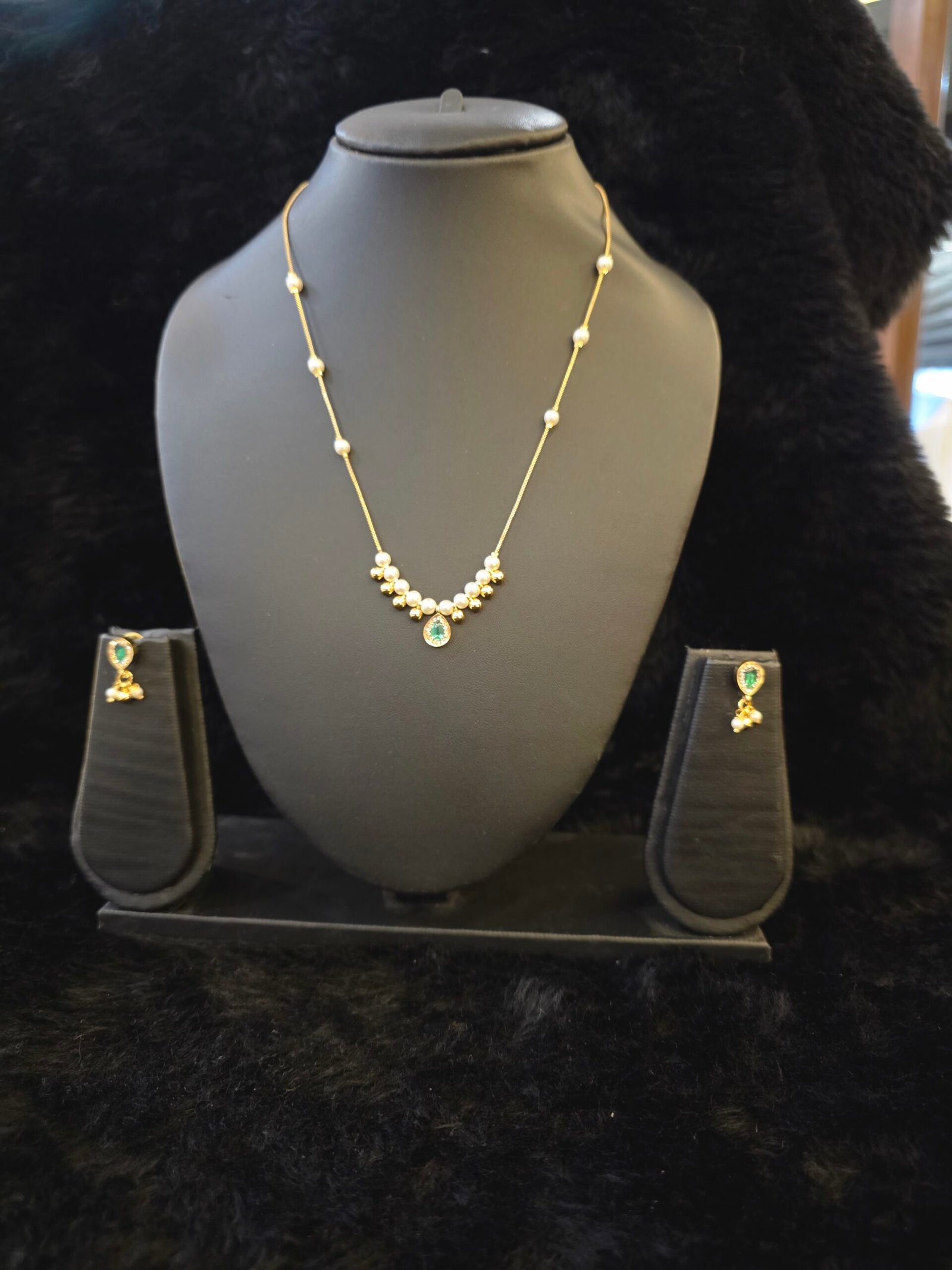 Necklace with matching earrings