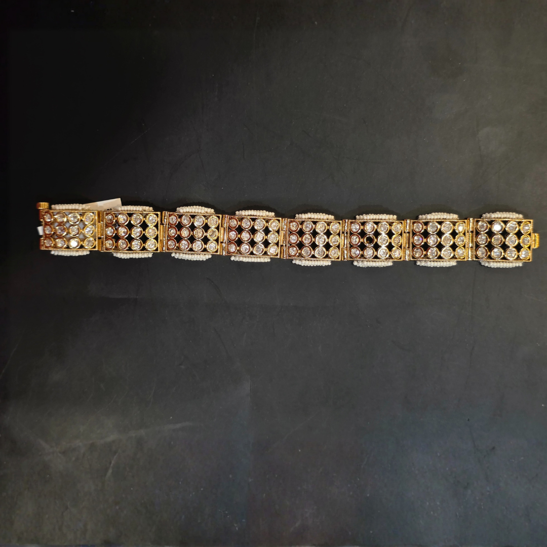 Bracelet with Square Stone Panels - Image 3