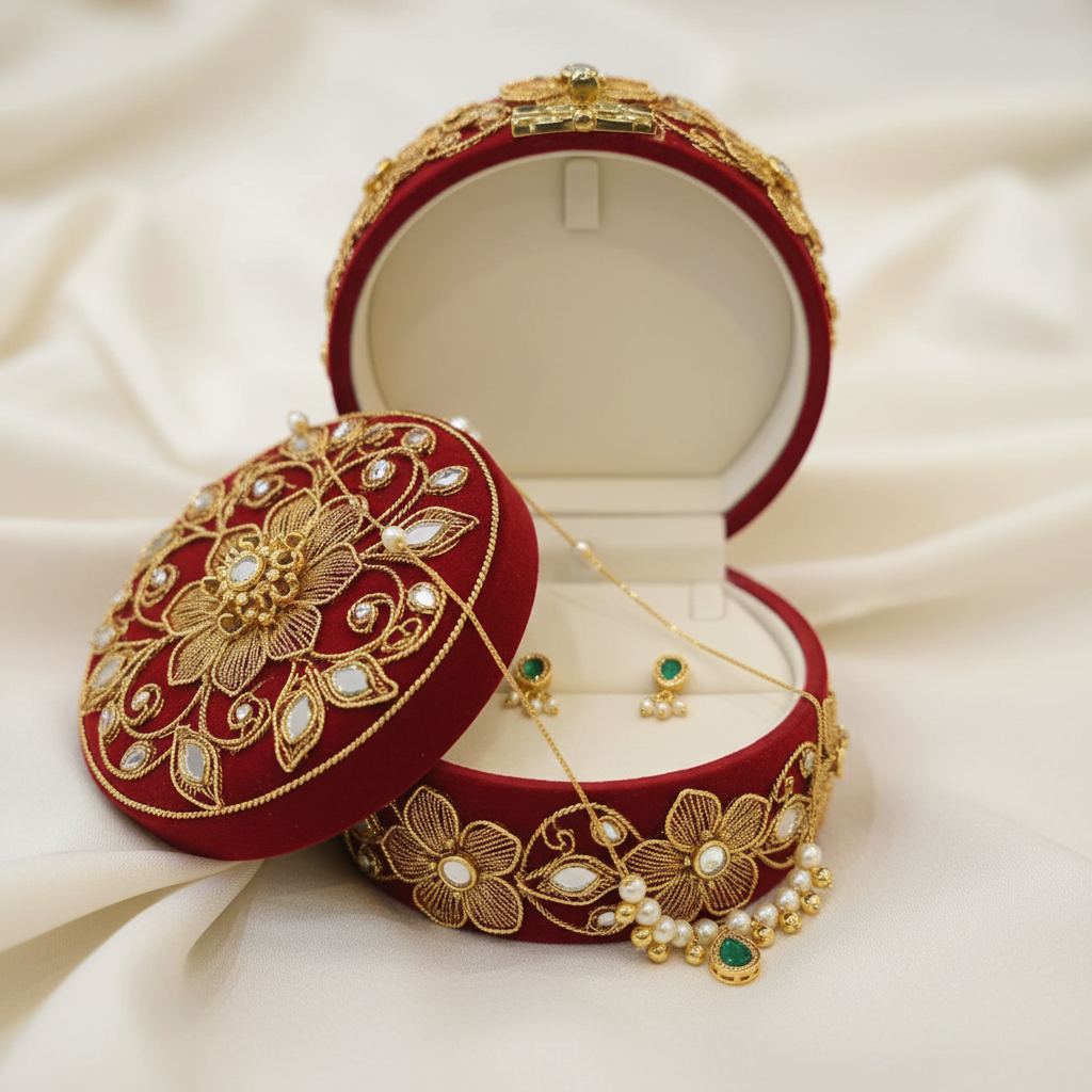 Necklace with matching earrings