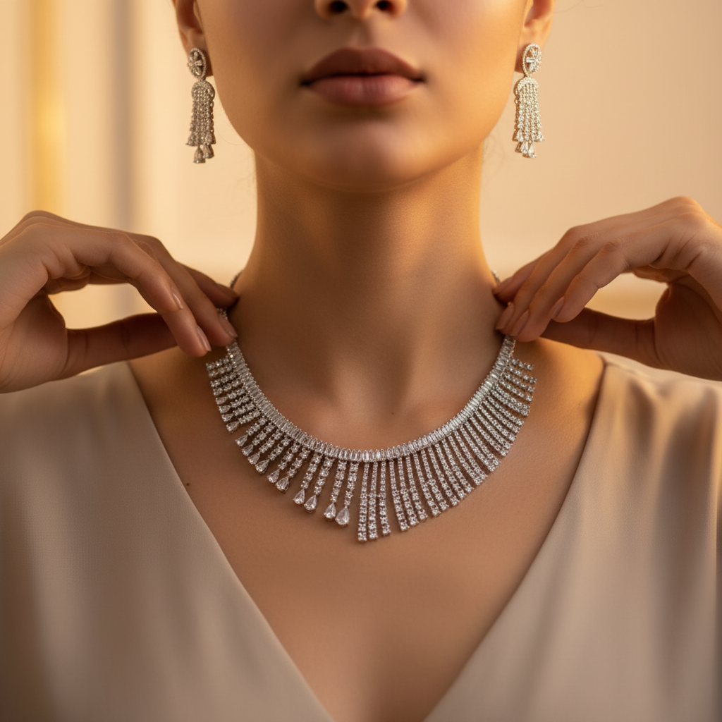 Necklace with Matching earrings