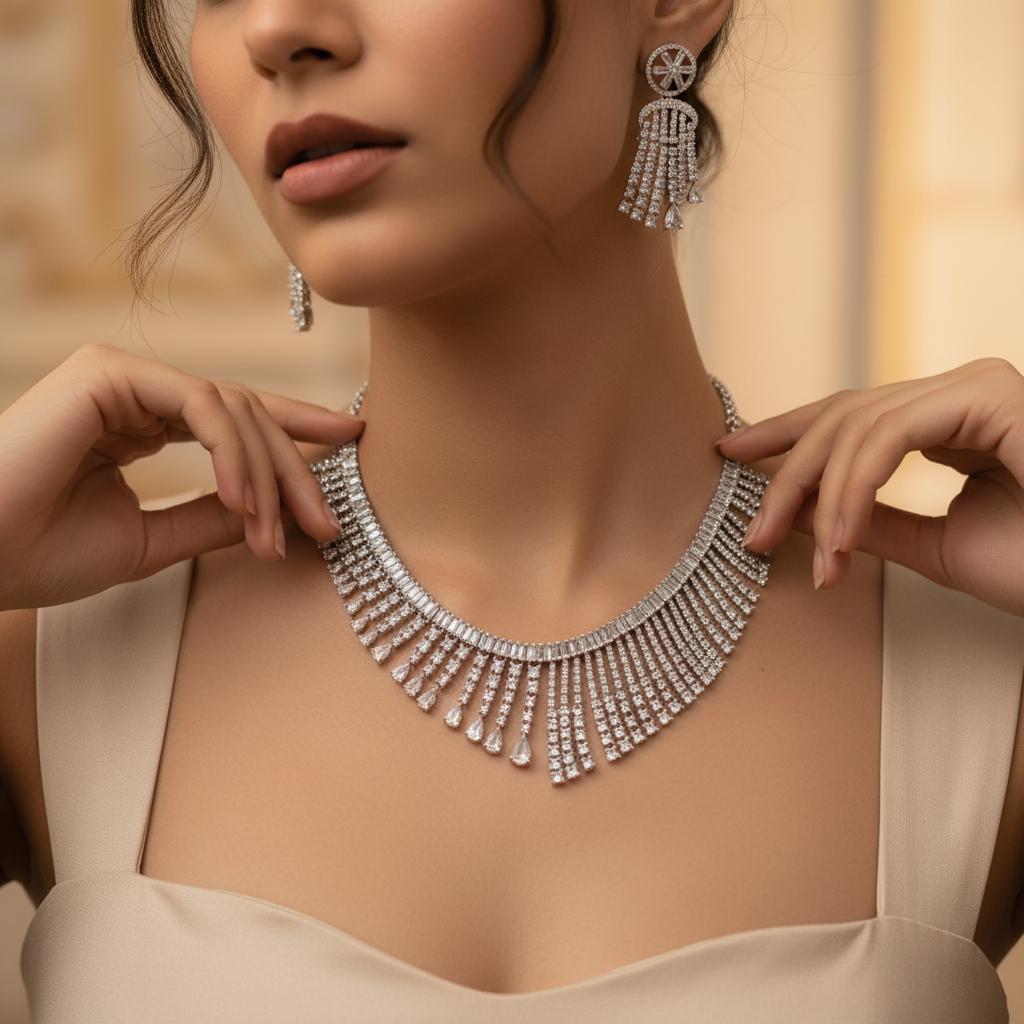 Necklace with Matching earrings