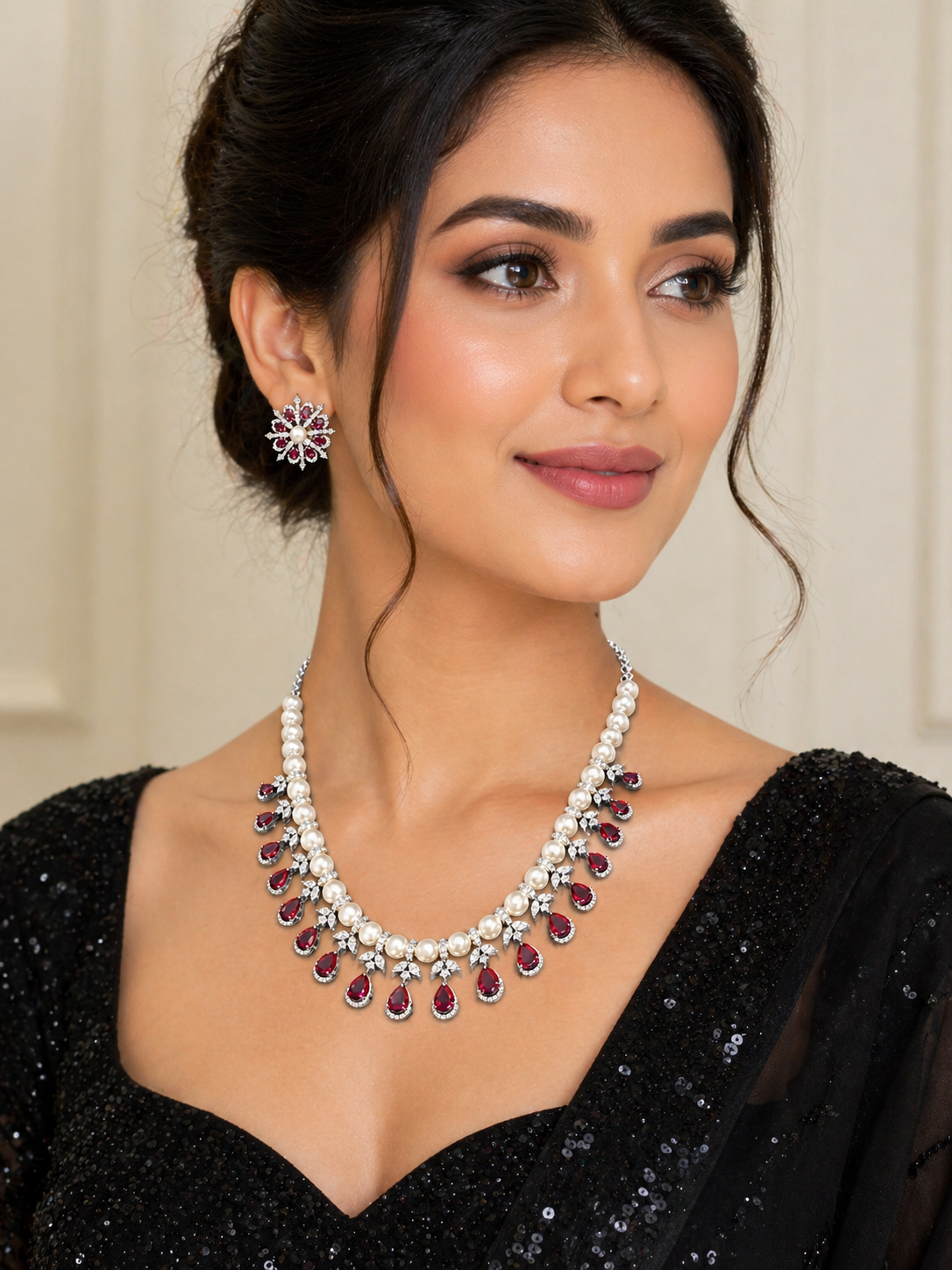 Necklace with Matching Earrings