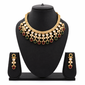 Luxury Moissanite Statement Necklace Set with Matching Earrings