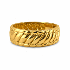 Premium Korean Designer Gold Finish Kada | Stylish Fashion Bracelet for Women