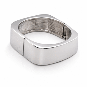 Premium Korean Broad Silver Kada | Modern Minimal Designer Bracelet for Women