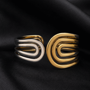 Luxury two- tone  Korean Gold finish  Kada Bracelet for Women