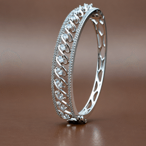 SilverStyle Crystal Vine Designer Bracelet Kada for Women