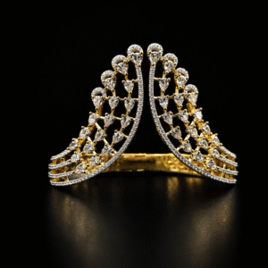 Royal Crystal Peacock Designer  Kada Bracelet for Women