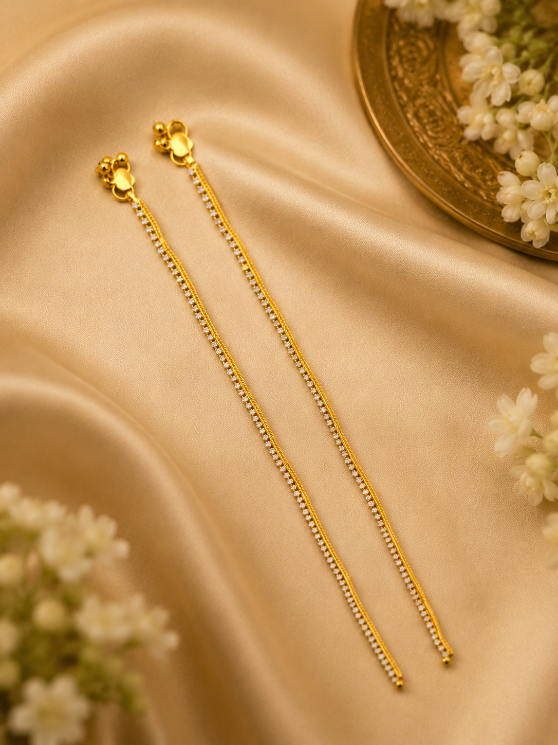 Royal Gold Polish Zircon Designer Payal for Women - Image 2