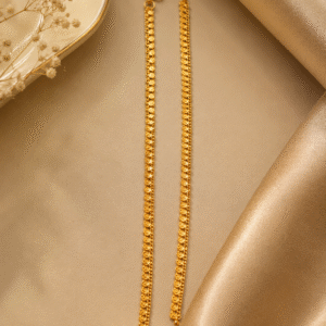 Gold Polish Leaf Pattern Designer Payal for Women | Traditional Wedding & Festive Anklet Pair