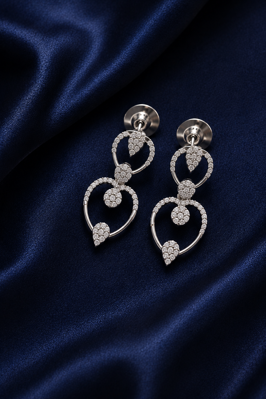 Royal Sparkle Heart Design CZ Necklace Set - Image 4